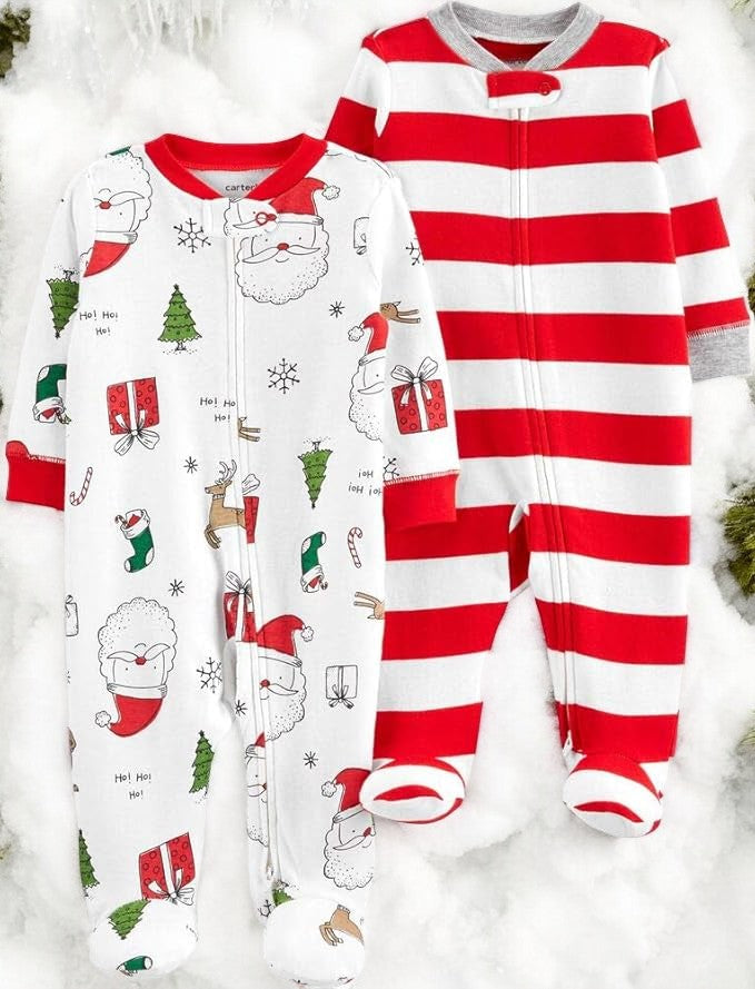 Carter's Christmas Two piece Sleep and Play Footed Pajama