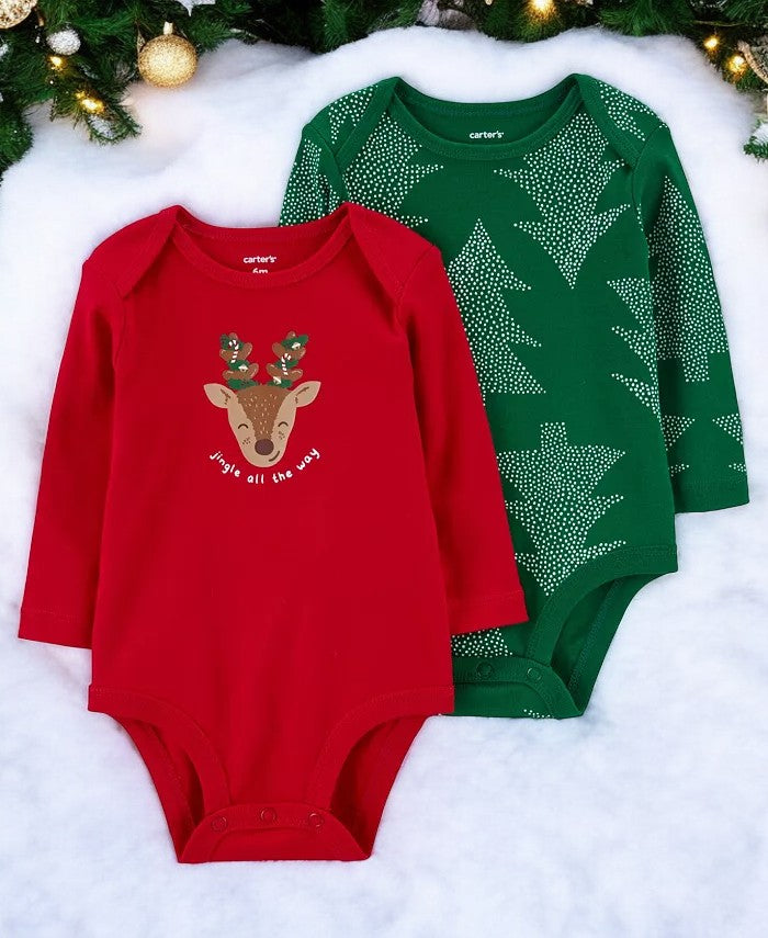 Carter's Jungle All The Way Two Pack Of Onesies