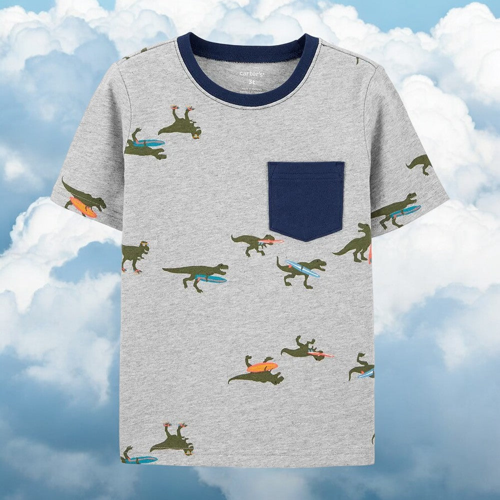 Carter's Boys Dinosaur Short Sleeve Top