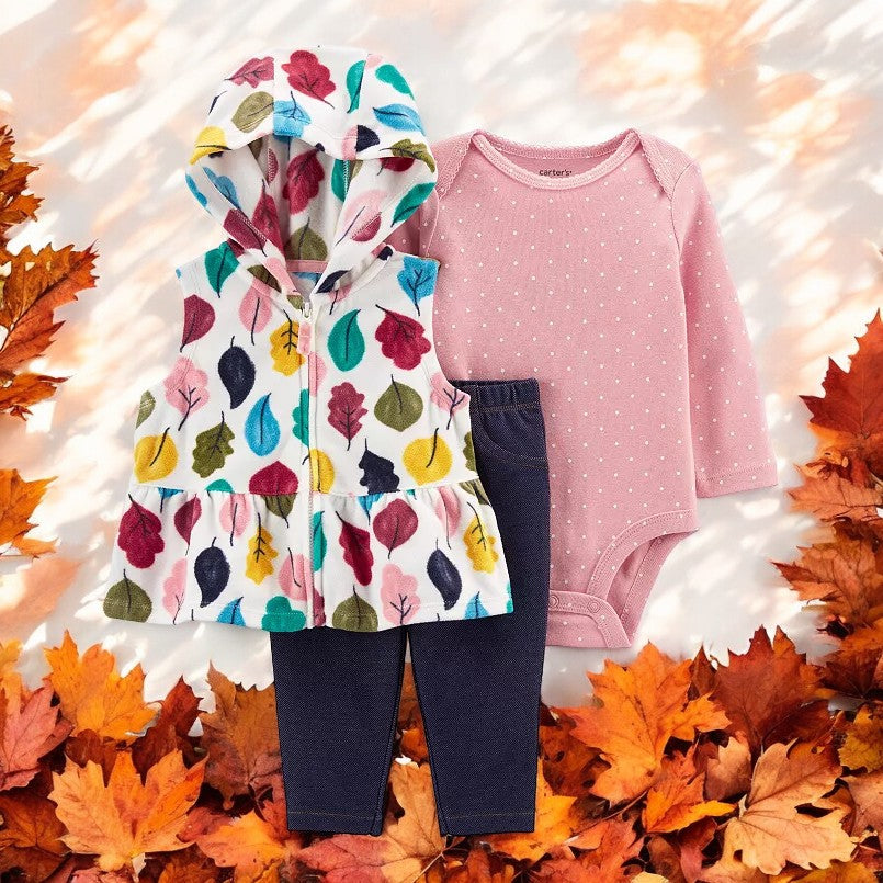 Carter's Rainbow Leaves Fall Three Piece Set