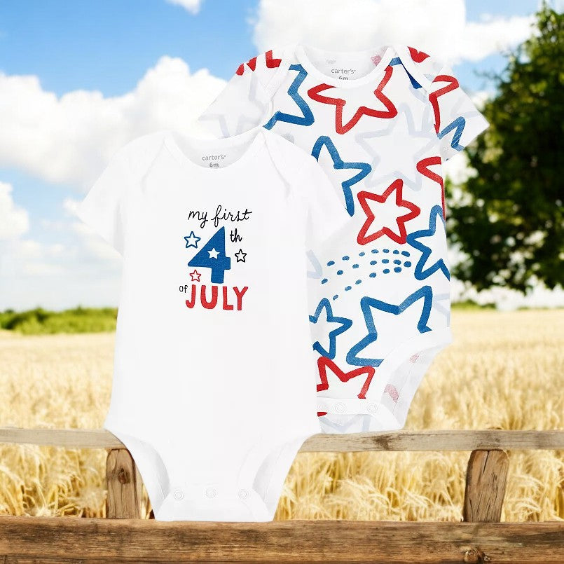 Carter's "My First 4th" Set Of Two Bodysuits
