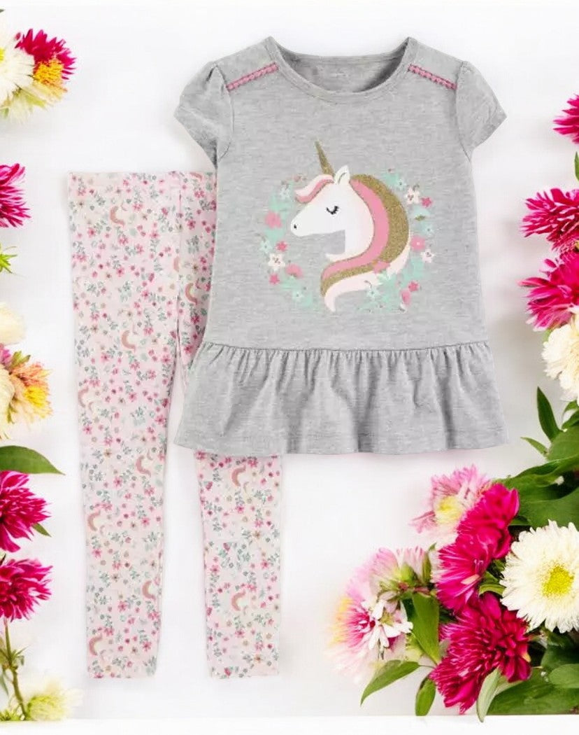 Carter's Girls Unicorn Two Piece Set