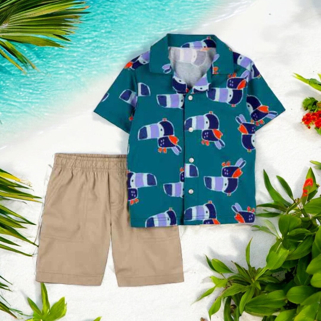 Carter's Toucan Two Piece Short Sleeve Set