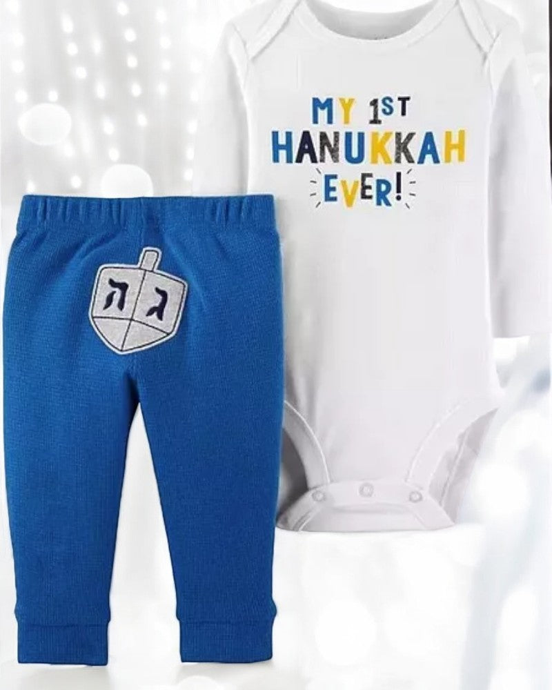 Carter's "My First Haanukkah Ever" Two Piece Set