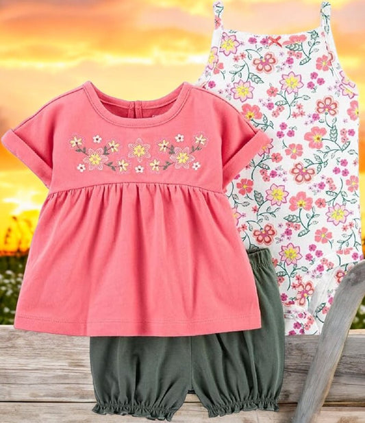 Carter's Floral Three Piece set