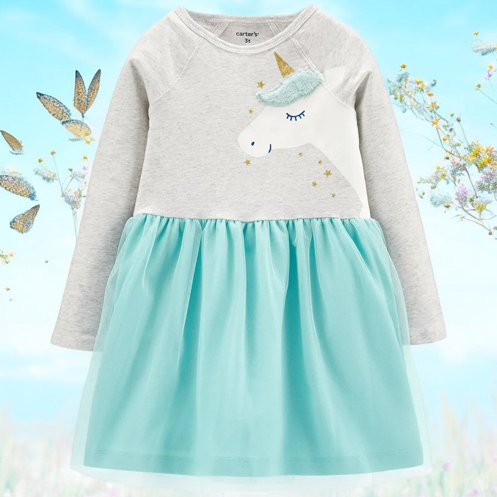 Carter's Girls Unicorn One Piece Dress