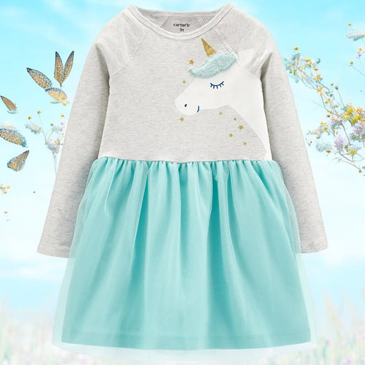 Carter's Girls Unicorn One Piece Dress