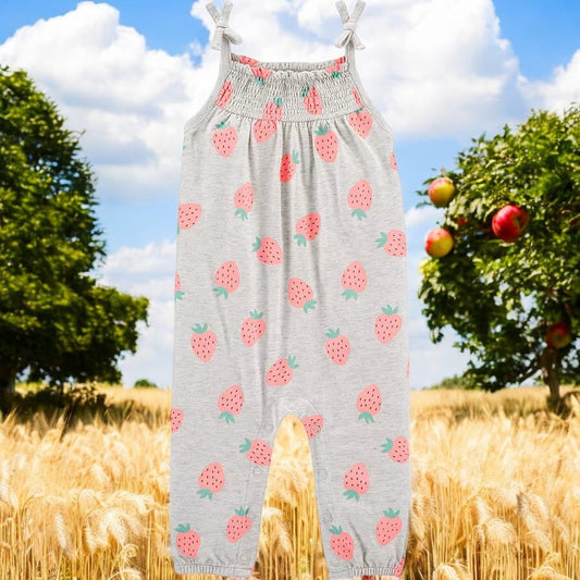 Carter's Girls Strawberry One Piece Romper