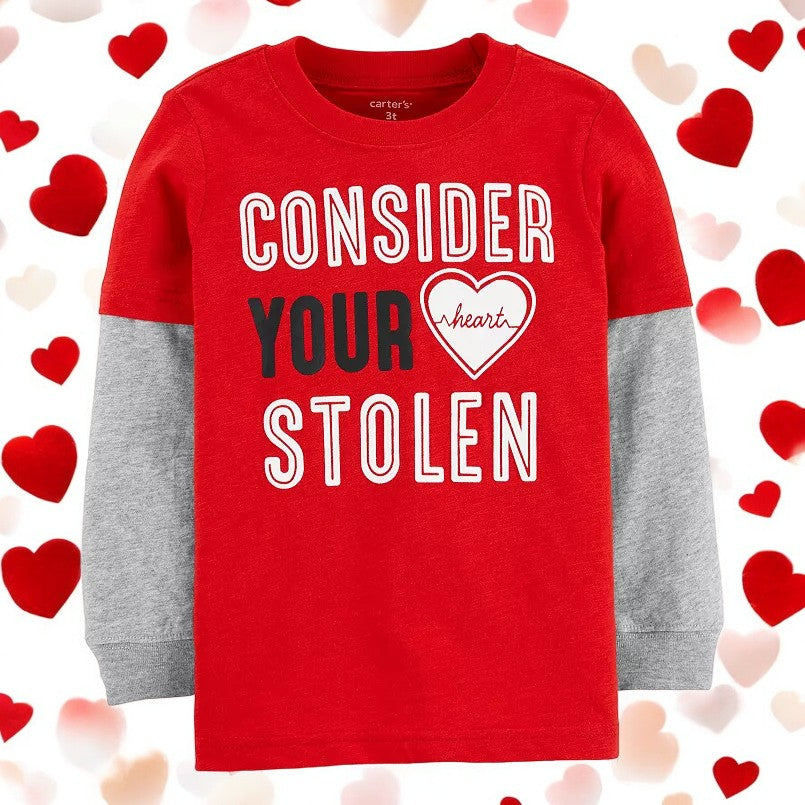 Carter's "Consider Your Heart Stolen" Long Sleeve Top