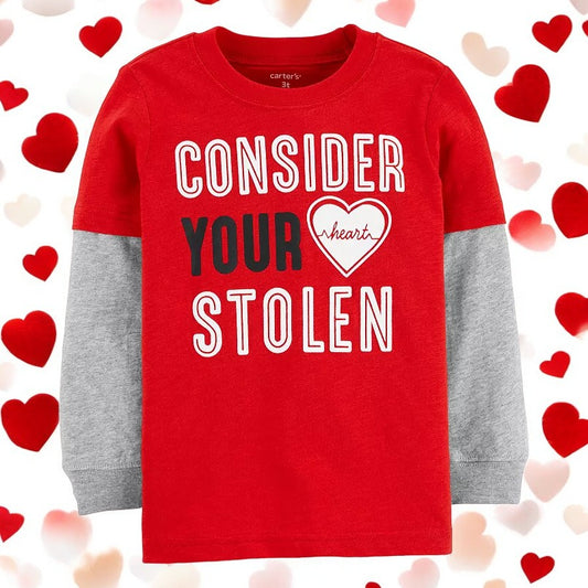 Carter's "Consider Your Heart Stolen" Long Sleeve Top