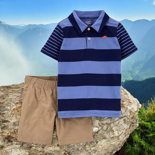 Carter's Stripped Dino Two Piece Set