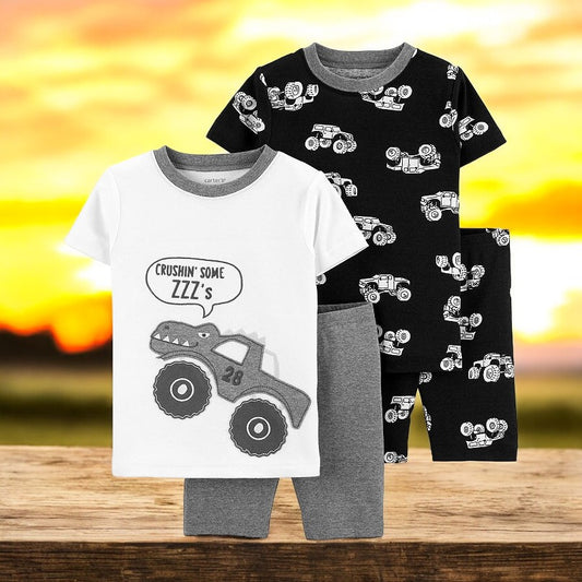 Carter's Boys Crushin Some ZZZ's Four Piece Pajama Set