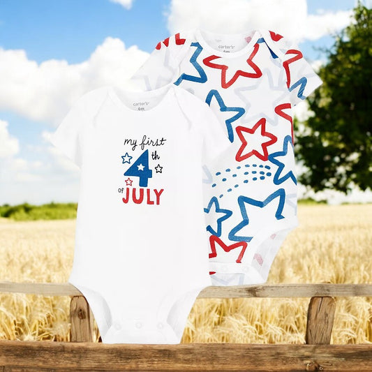 Carter's "My First 4th" Set Of Two Bodysuits
