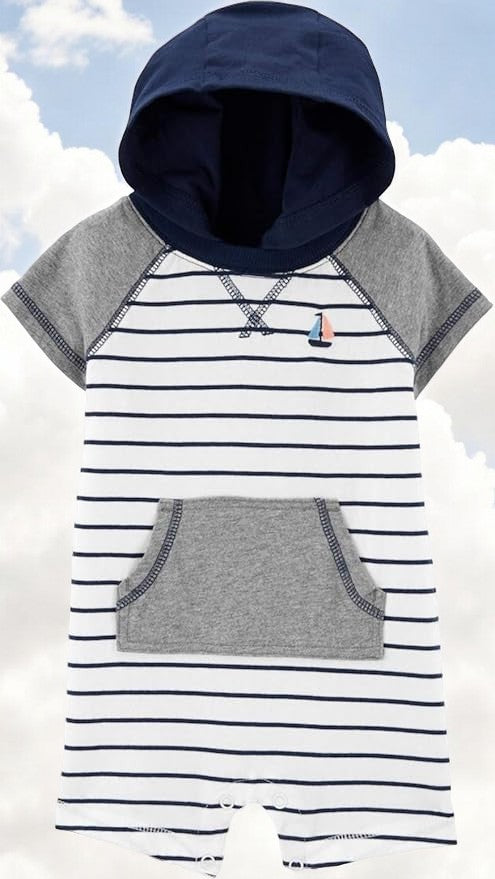 Carter's Stripped Hooded Romper