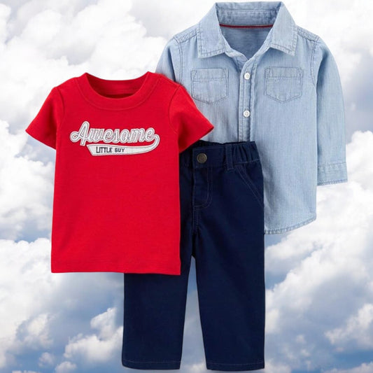 Carter's Boys "Awesome Little Guy" Three Piece Set