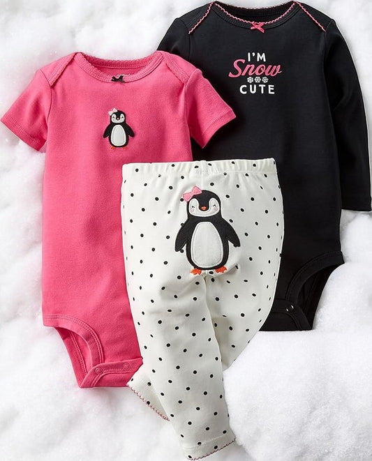 Carter's Three Piece Penguin Pant Set