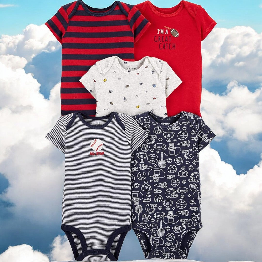 Carter's "I'm A Great Catch" Set Of Five Bodysuits