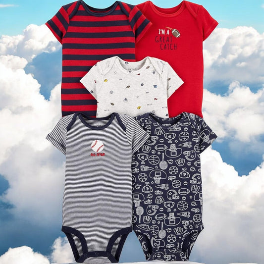 Carter's "I'm A Great Catch" Set Of Five Bodysuits