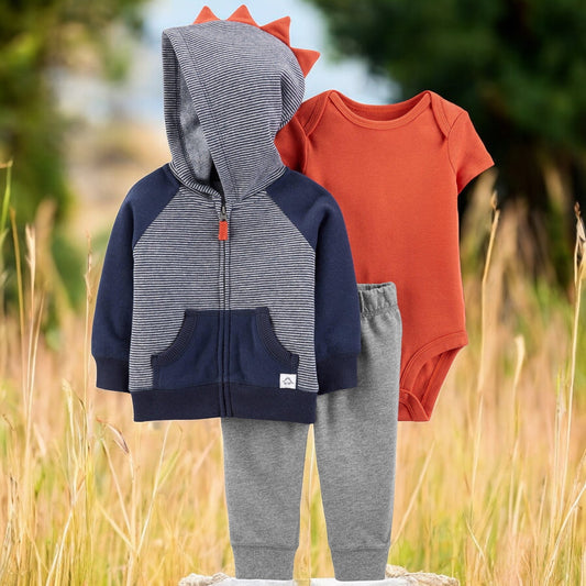 Carter's Stripped Dino Three Piece Set