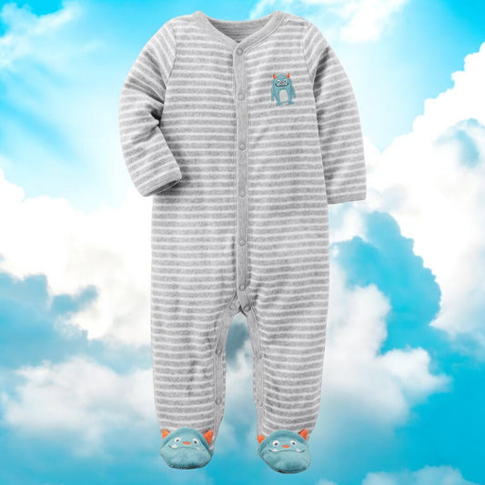 Carter's Monster Stripped Footed Pajama