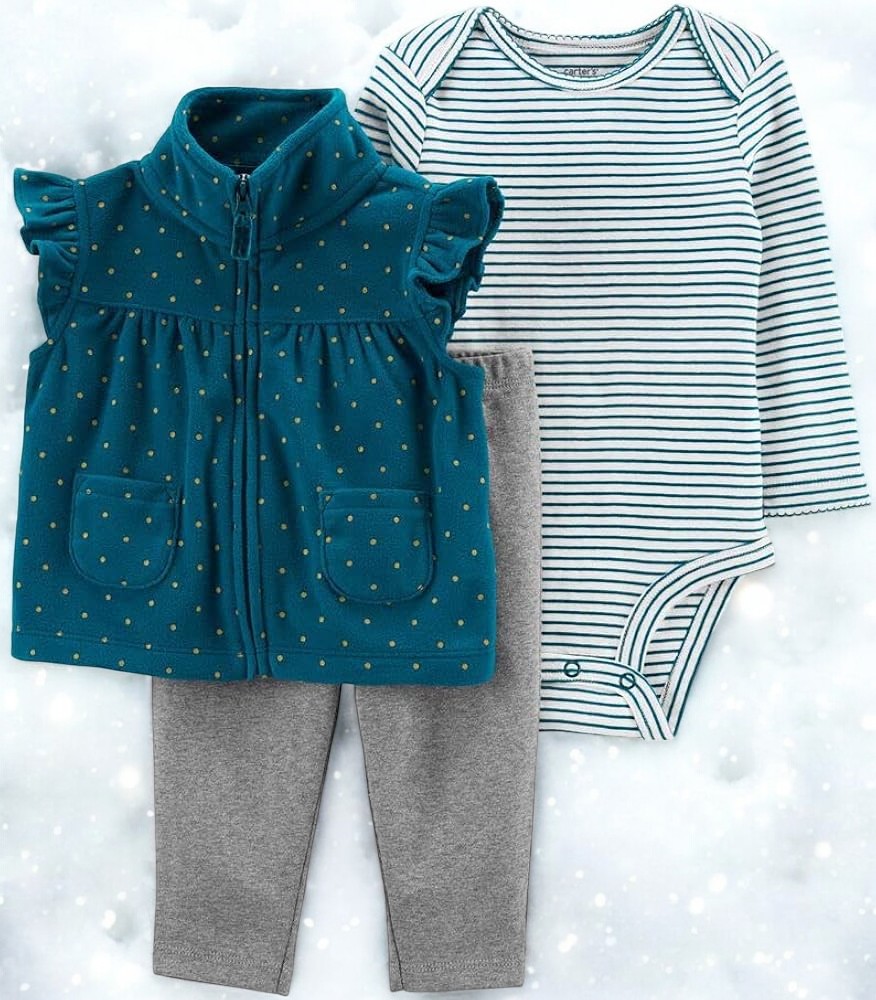 Carter's Stripped and Dots Three Piece Set