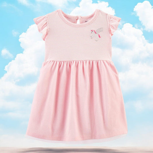 Carter's Unicorn Stripped Tule Dress