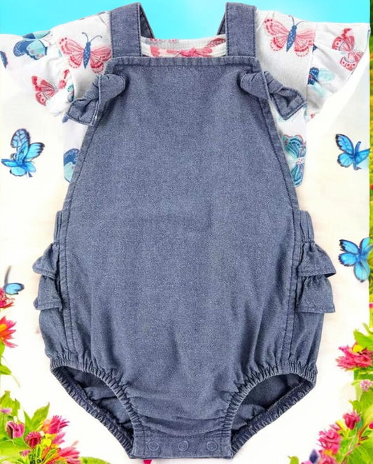 Carter's Girls Butterfly Romper Set