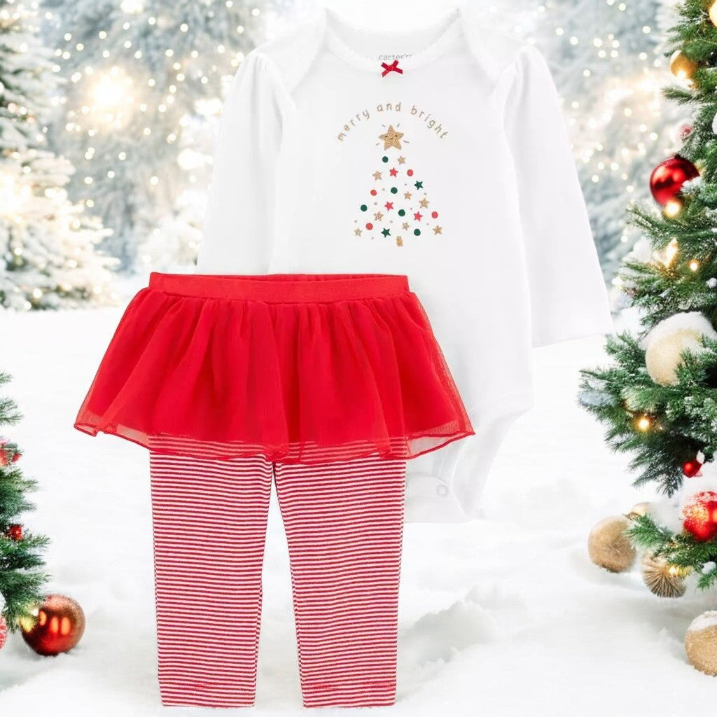 Carter's "Merry & Bright" Christmas Two Piece Set