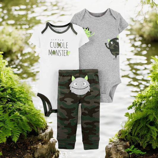 Carter's "Little Cuddle Monster" Three Piece Set