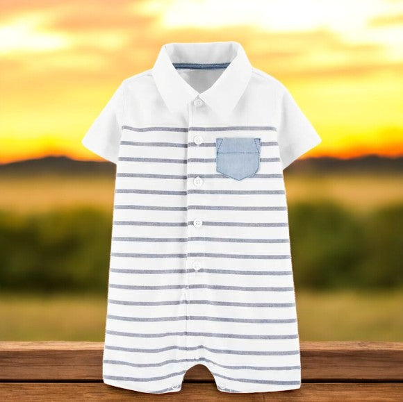 Carter's Boys Stripped One Piece Romper