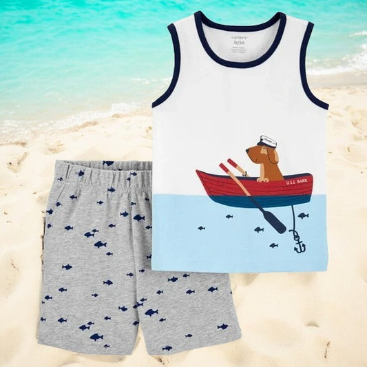 Carter's USS Bark Two Piece Short Set