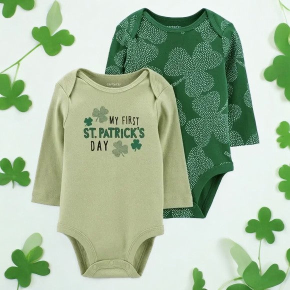 Carter's 'My First St. Patrick's Day Two Piece Onesie Set