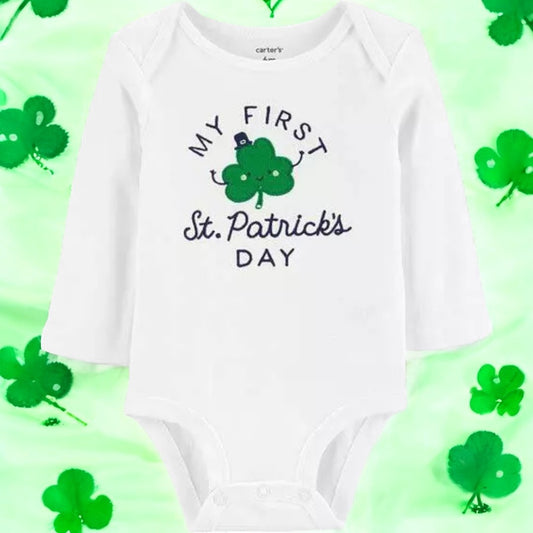 Carter's Boys "My First St. Patrick's Day" One Piece Bodysuit