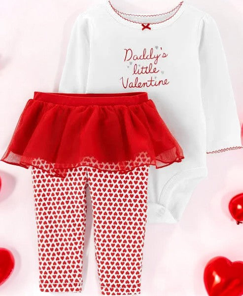Carter's "Daddy Little Valentine" Two Piece Set