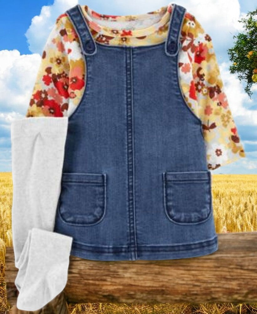 Carter's Jean Dress Three Piece Set