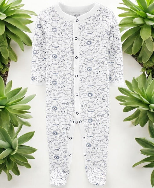 Carter's "Zoo Animals" One Piece Pajama