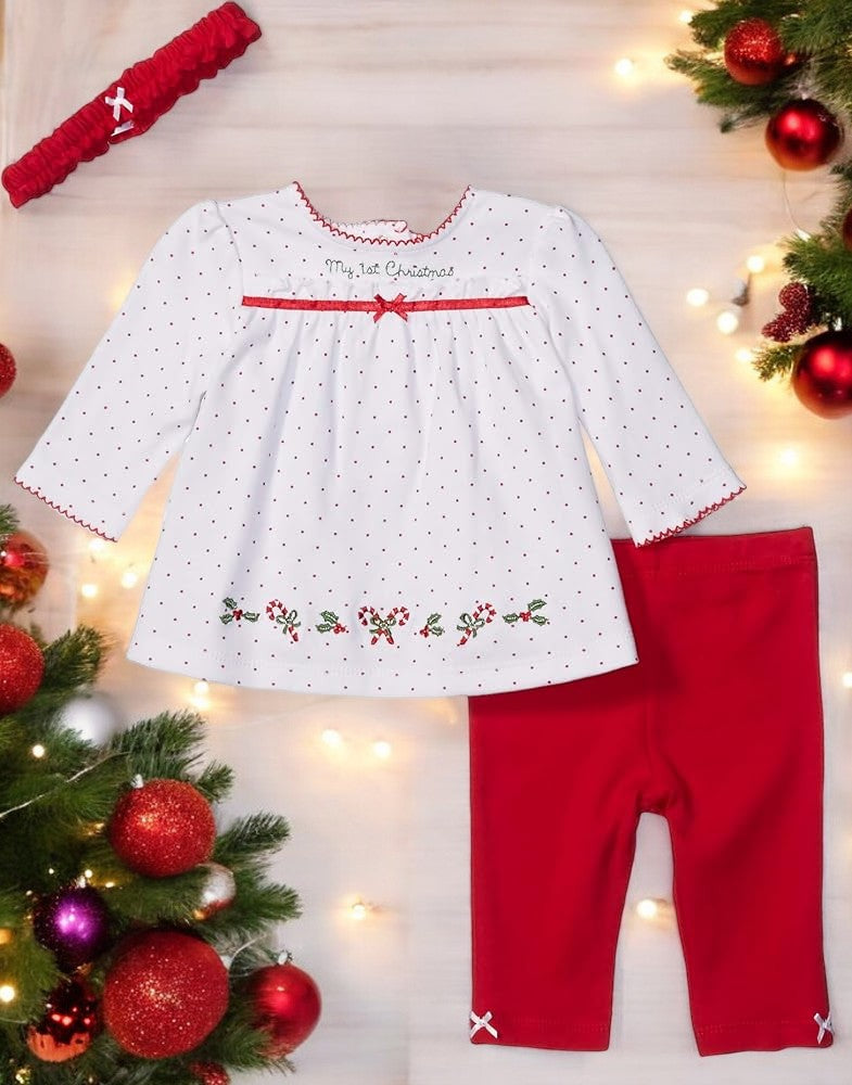 Little Me "My First Christmas" Three Piece Set