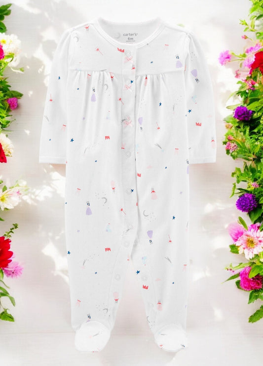 Carter's Girls Princess and Castles One Piece Pajama