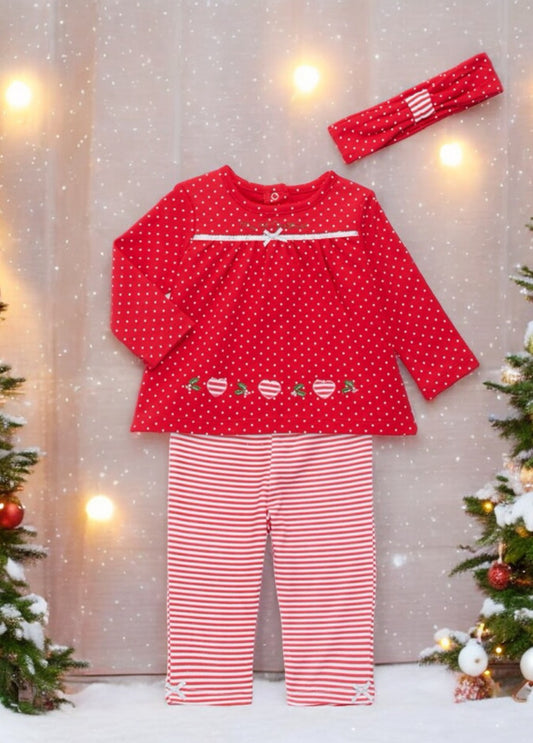 Little Me Girls "My First Christmas" Three Piece Set