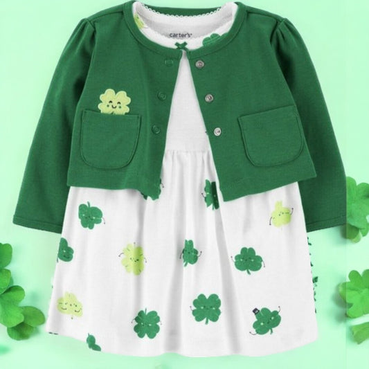 Carter's Girls St Patrick's Day Two Piece Dress Set