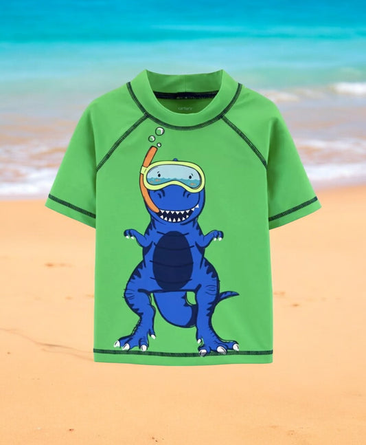 Carter's Boys Beach DIno Rash guard