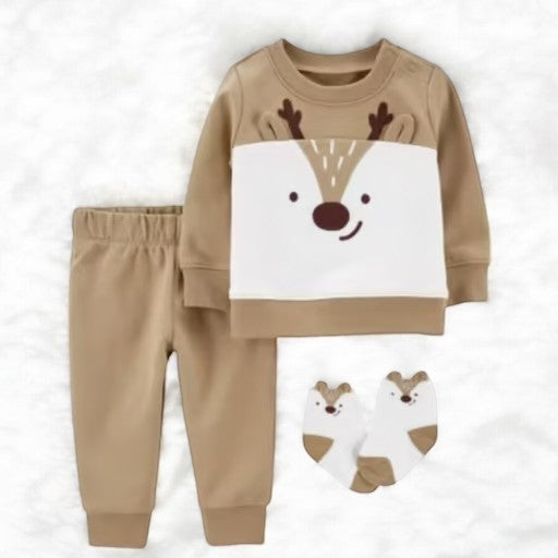 Carter's Boys Reindeer Three Piece Set